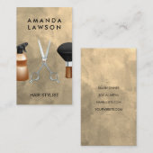 Haren stylist tools | Waterverf Visitekaartje (Voorkant / Achterkant)