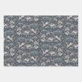 Hares Field Bunnies Rabbits Pattern Earth Shades Inpakpapier Vel (Voorkant 3)