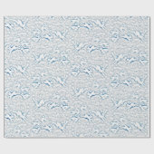 Hares Field Bunnies Rabbits Winter Pattern White Cadeaupapier (Vlak)