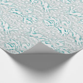 Hares Field Bunnies Rabbits Winter Pattern White Cadeaupapier (Hoek)