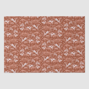 Hares Snow Field White Rabbit Winter Pattern Brown Tissuepapier