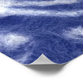 Hares Snow Field White Rabbits Winter Animal Blue Poster (Hoek)