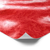 Hares Snow Field White Rabbits Winter Animals Red Poster (Hoek)