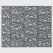 Hares Snow Field White Rabbits Winter Pattern Grey Cadeaupapier (Vlak)