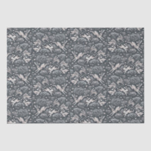 Hares Snow Field White Rabbits Winter Pattern Grey Tissuepapier