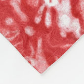 Hares Snow Field White Rabbits Winter Pattern Red Fleece Deken (Hoek)