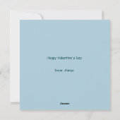 Hare's to you - rabbit Valentine Feestdagenkaart (Achterkant)