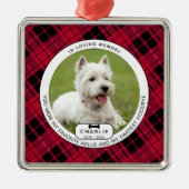 Harest Goodbye Pet Memorial Metalen Ornament (Voorkant)
