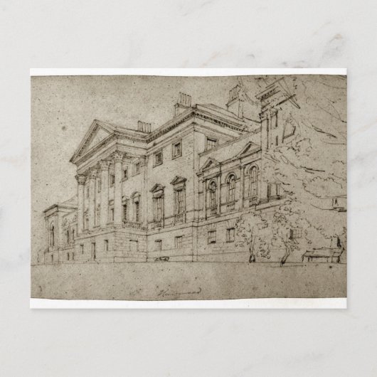 Harewood House, Yorkshire, c.1798 (grafiet op tex Briefkaart (Voorkant)