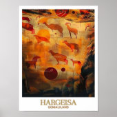 Hargeisa Somaliland  Poster - Laas Geel Rock Art  (Voorkant)