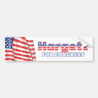 Hargett voor de Amerikaanse vlag van het Congres P Bumpersticker