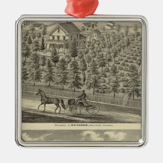 Hargis, inwoners van Cheney Metalen Ornament (Voorkant)