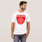 Hargis Muscle Beastmaster Red Shield T-shirt (Voorkant volledig)