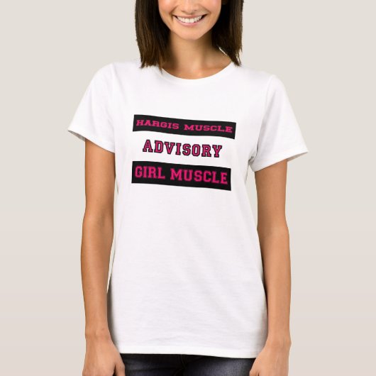 Hargis Musculair Meisje Spier T-shirt (Voorkant)