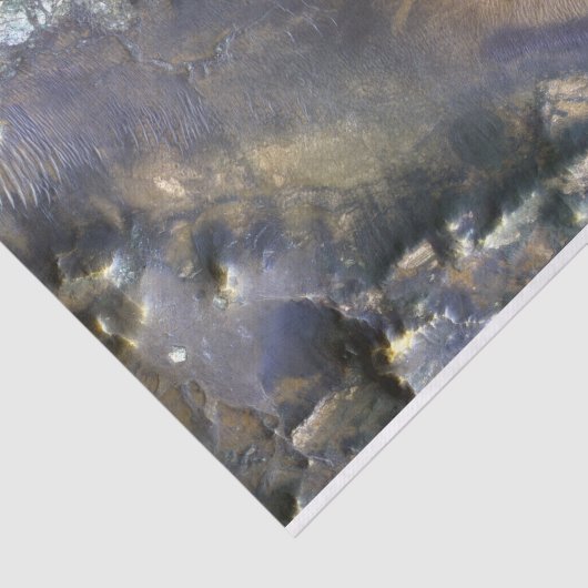 Hargraves Crater op Mars Tissuepapier (Detail)