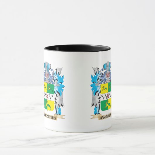 Hargreaves Coat of Arms - Family Crest Mok (Midden)