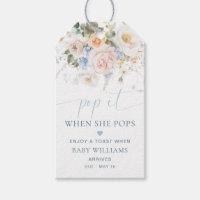 Hargrove Blauwe Bloemen Baby Shower Opblaasbaar