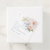 Hargrove Blauwe Bloemen Thank You Favor Bedankjes Labels (In situ)