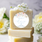 Hargrove Blauwe Bloemen Van Mijn Douche Naar Uw Ze Ronde Sticker