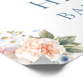 Hargrove Blue Baby Sprinkle Welkomstbord Poster (Hoek)