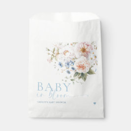 Hargrove Blue Floral Baby in Bloom Baby shower Bedankzakje