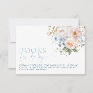 Hargrove Blue Floral Boeken voor Baby Request Kaar Kaart