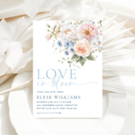 Hargrove Blue Floral Love in Bloom Vrijgezellenfee Kaart