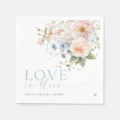 Hargrove Blue Floral Love in Bloom Vrijgezellenfee Servet (Voorkant)