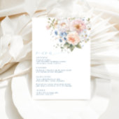 Hargrove Blue Floral Menu