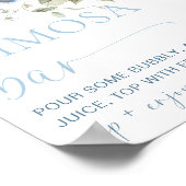 Hargrove Blue Floral Mimosa Bar Poster (Hoek)