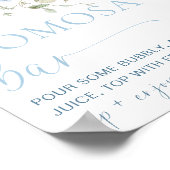 Hargrove Blue Floral Momosa Bar Poster (Hoek)