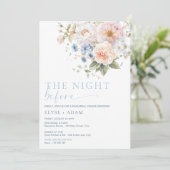 Hargrove Blue Floral repetitie diner Kaart (Staand voorkant)