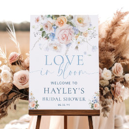 Hargrove Blue Love in Bruids Bloom Shower Welkom Poster