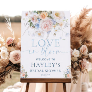 Hargrove Blue Love in Bruids Bloom Shower Welkom Poster