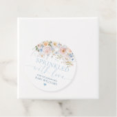 Hargrove Bue Baby shower besprenkeld met liefde Bedankjes Labels (In situ)