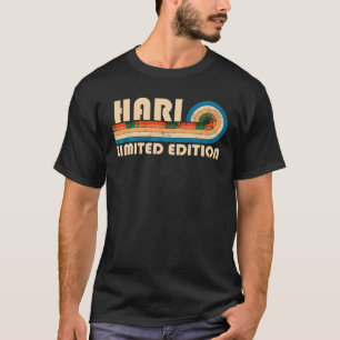 HARI Achternaam Retro Vintage 80s 90s Verjaardagsr T-shirt