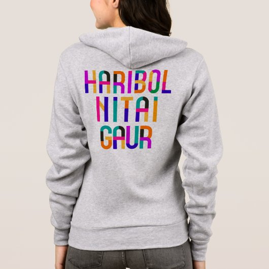  Haribol Nitai Gaur              Hoodie (Achterkant)