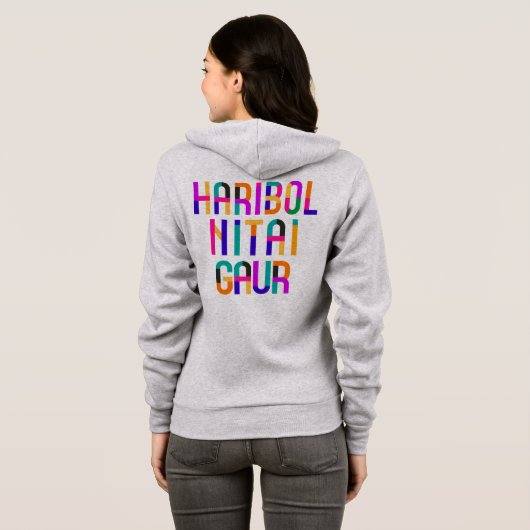  Haribol Nitai Gaur              Hoodie (Achterkant volledig)
