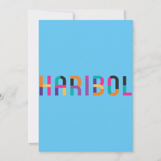 Haribol Nitai Gaur Kaart (Voorkant)