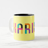  Haribol Nitai Gaur         Tweekleurige Koffiemok (Voorkant links)