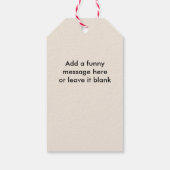 HARIG EN HELDER  AANGEPASTE KERST CADEAULABEL (Achterkant)