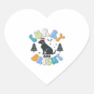 Harig en helder hart sticker