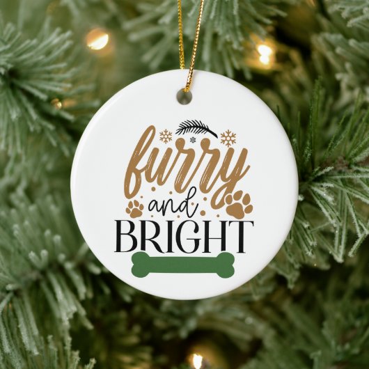Harig en Helder - Kerstmis Keramisch Ornament (Boom)
