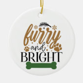 Harig en Helder - Kerstmis Keramisch Ornament (Voorkant)