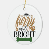 Harig en Helder - Kerstmis Keramisch Ornament (Links)