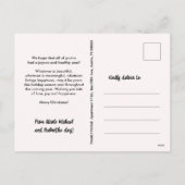 HARIG EN HELDER VROLIJK KERSTMIS HOND PET FURBABY FEESTDAGENKAART (Achterkant)