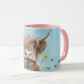 Harig Highland Schotse Koe mok Ron Junior (Voorkant rechts)