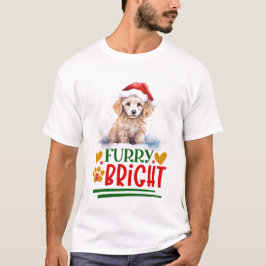 Harige & heldere poedel t-shirt