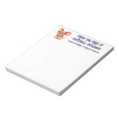 Harige Kaasman Zakelijke Muis Bril Nerdy Notitieblok (Linkerzijde)