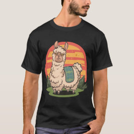 Harige lama, lama liefhebber t-shirt